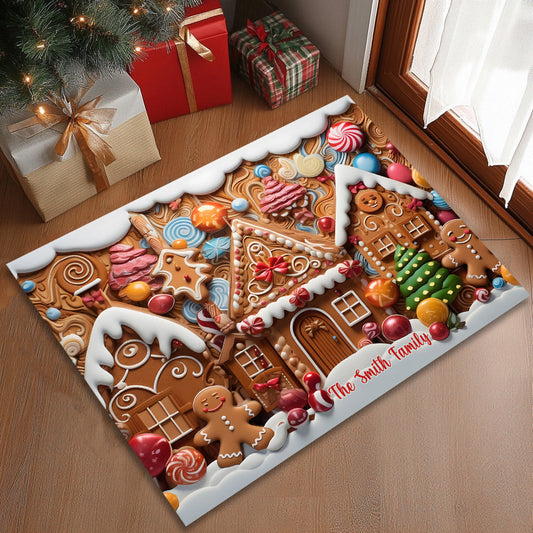 Doux foyer - Paillasson familial personnalisé