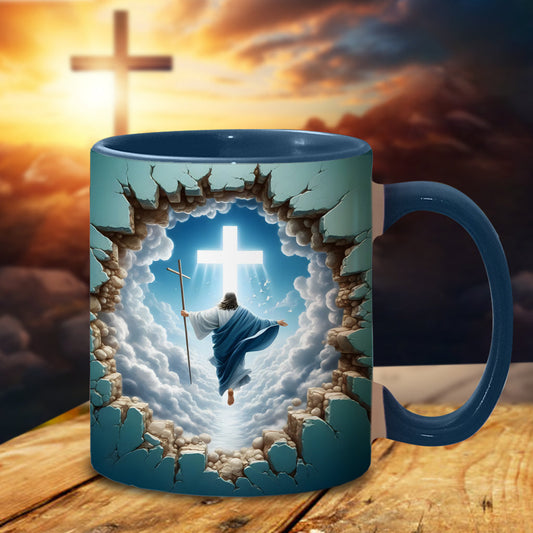 Mug chrétien « Jésus au ciel »