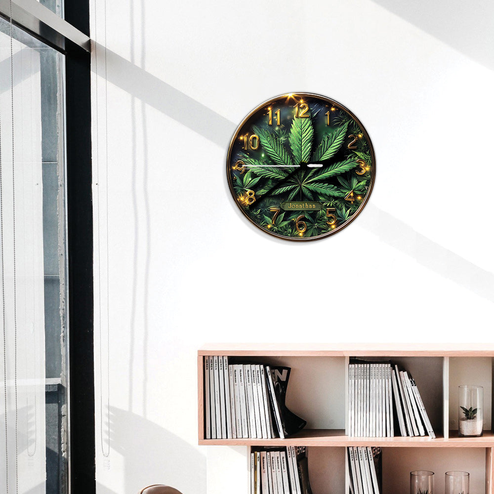 It's Always 4:20 Here - Personalized Weed Wall Clock