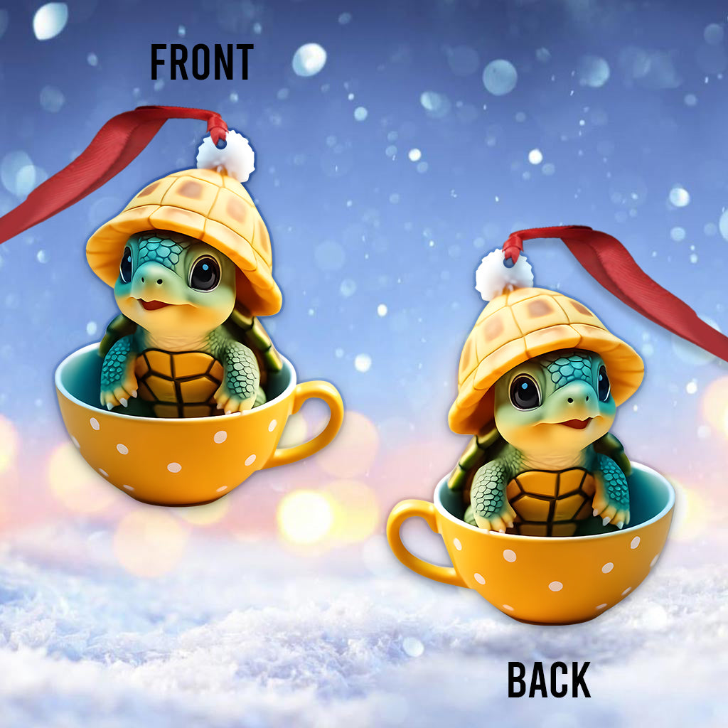 Cute Turle - Personalized Turtle Ornament