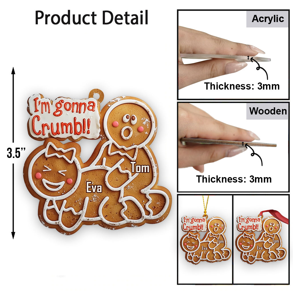I'm Gonna Crumb! - Personalized Couple Ornament