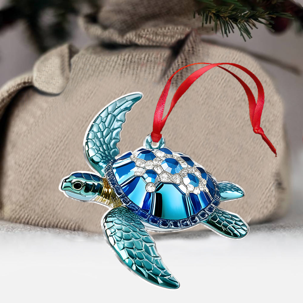 Stunning Turle - Personalized Turtle Ornament