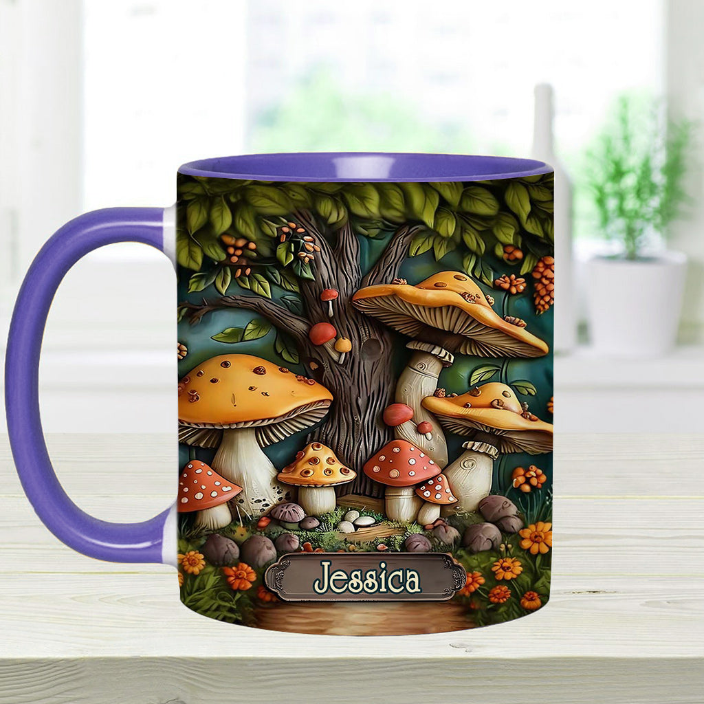 Mug personnalisé « Jardin de champignons »