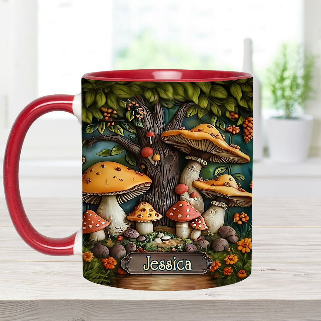 Mug personnalisé « Jardin de champignons »