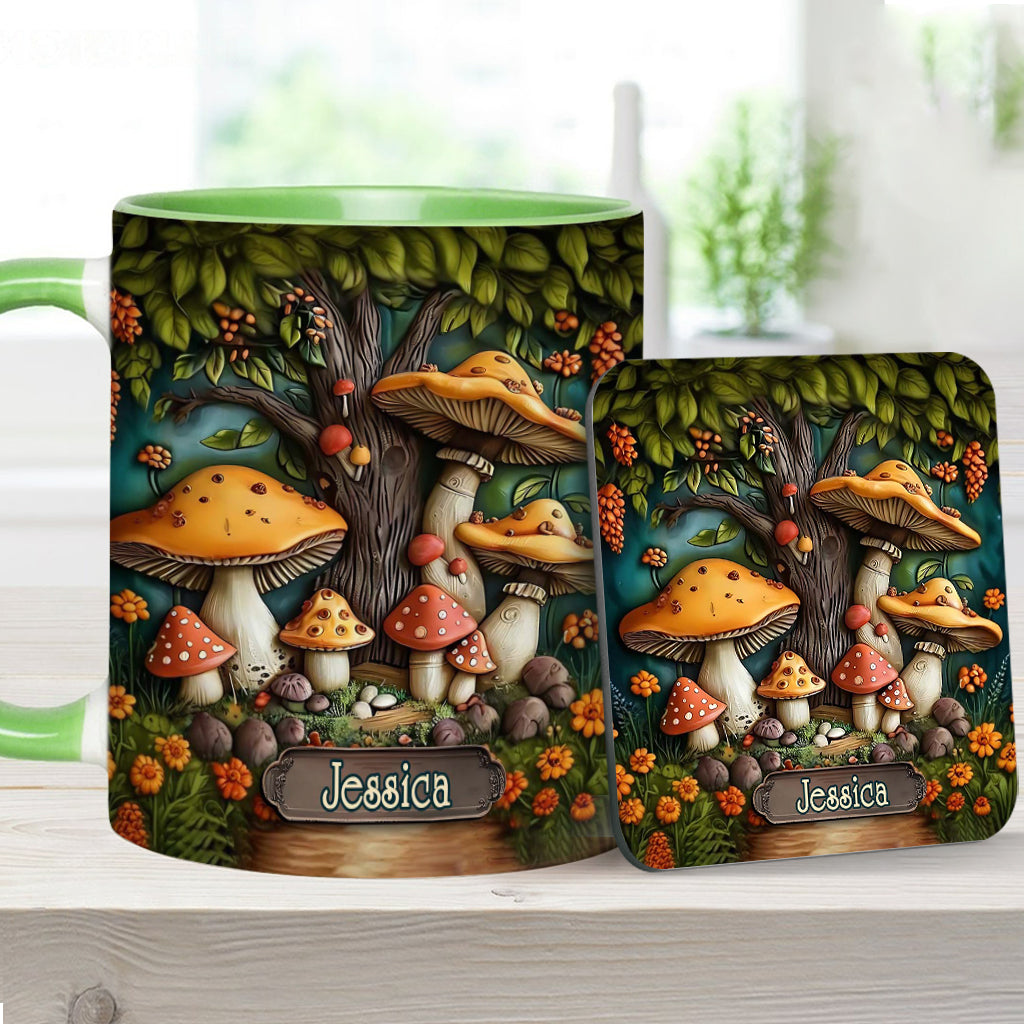 Mug personnalisé « Jardin de champignons »