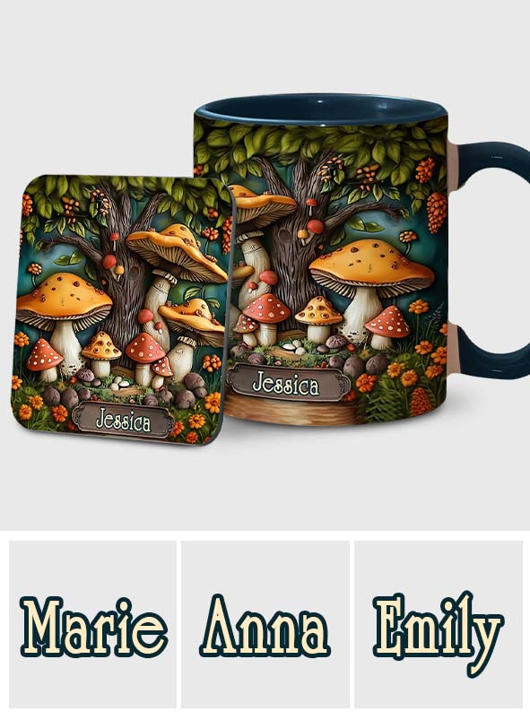 Mug personnalisé « Jardin de champignons »
