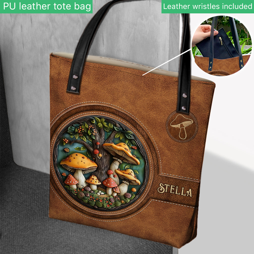 Jardin de champignons - Sac fourre-tout personnalisé pour champignons