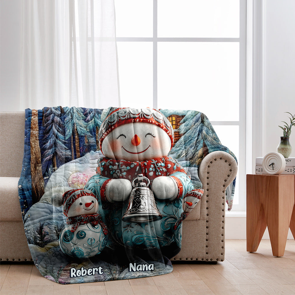 Merry Christmas - Personalized Grandma Blanket