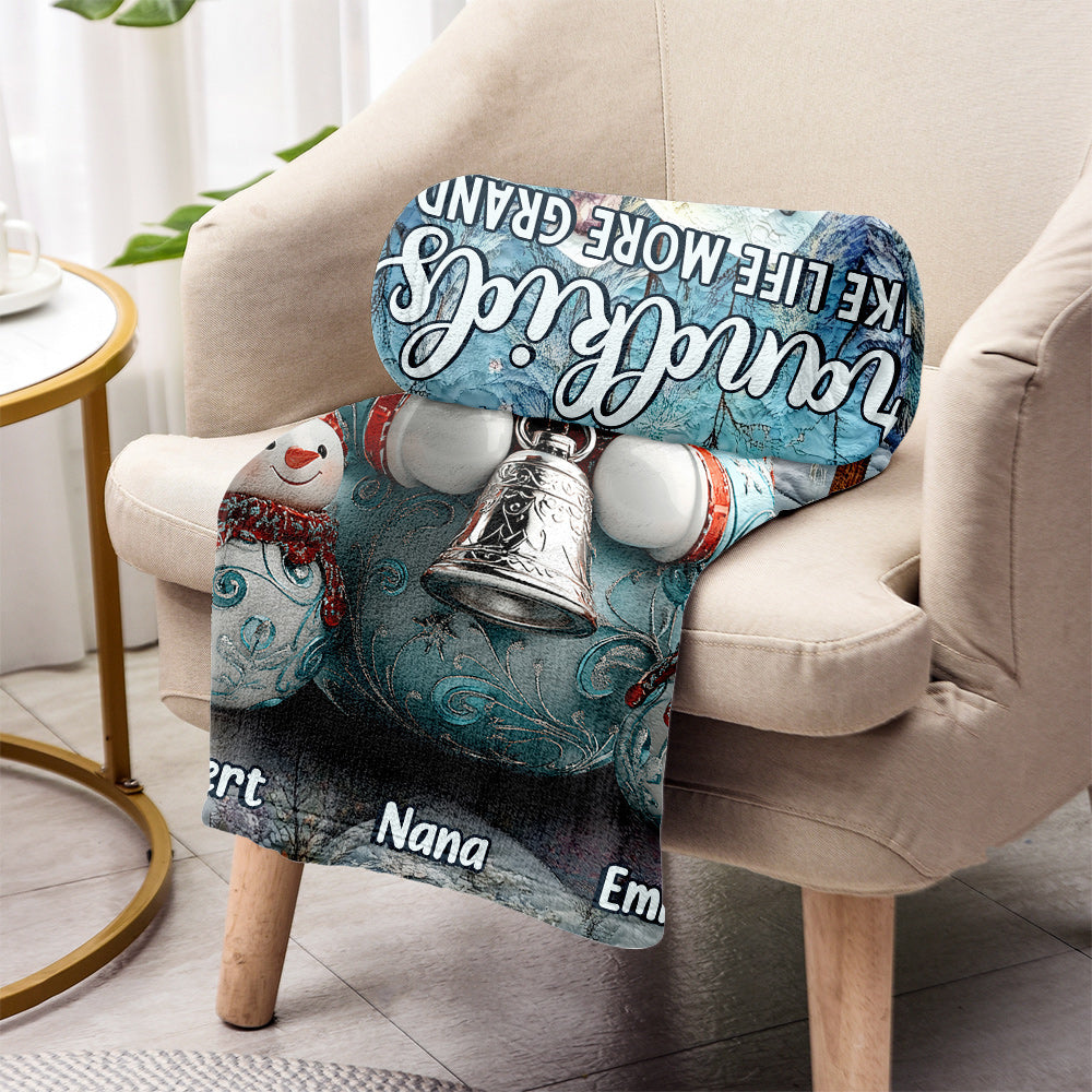 Merry Christmas - Personalized Grandma Blanket