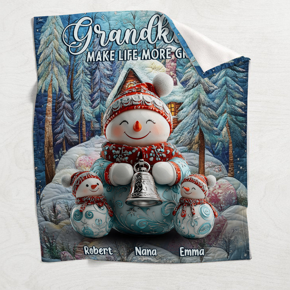 Merry Christmas - Personalized Grandma Blanket