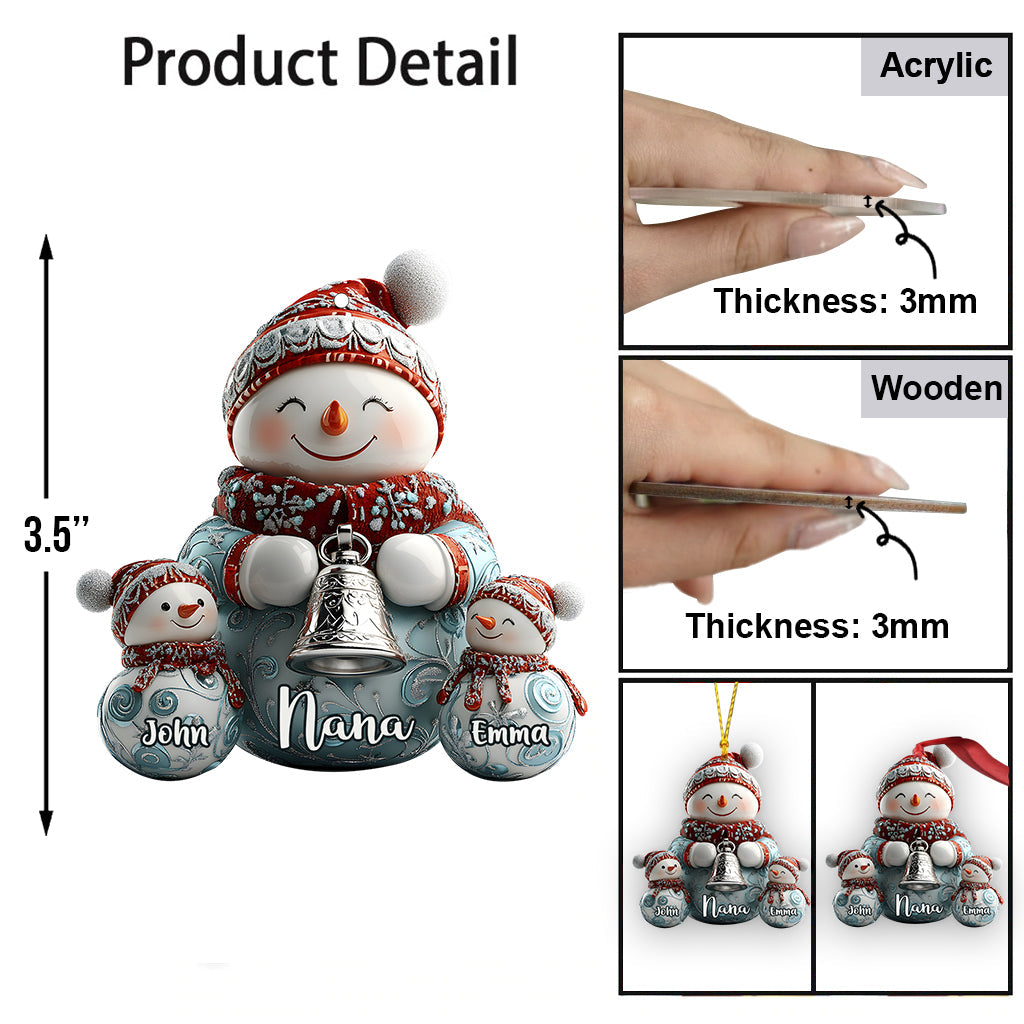 Merry Christmas - Personalized Family Ornament