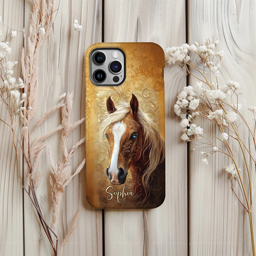 Love Horses - Personalized Horse Full Print Phone Case