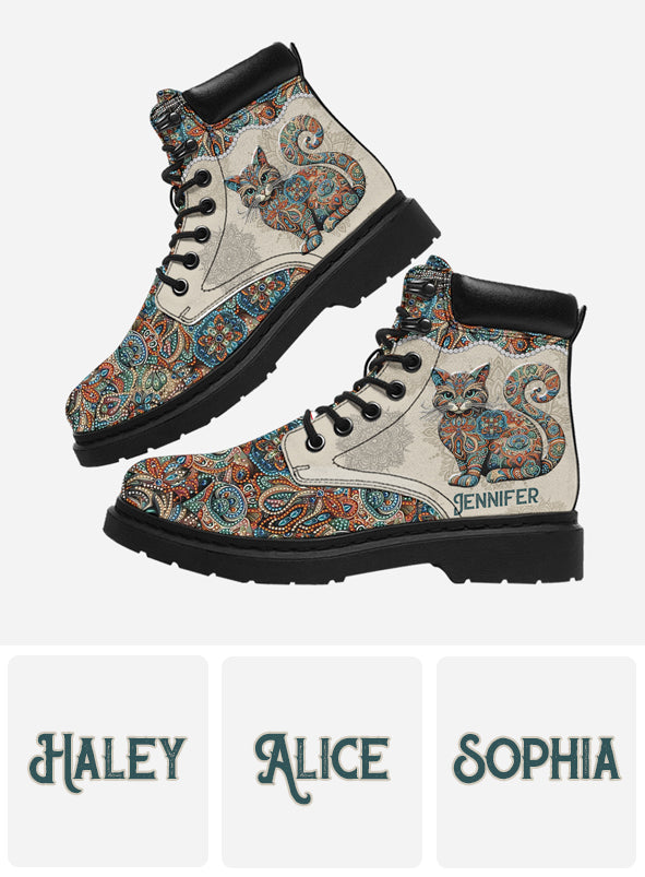 Beautiful Cat - Personalized Cat All Season Boots