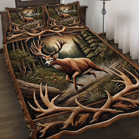 J'adore la chasse - Ensemble de courtepointe de chasse personnalisé
