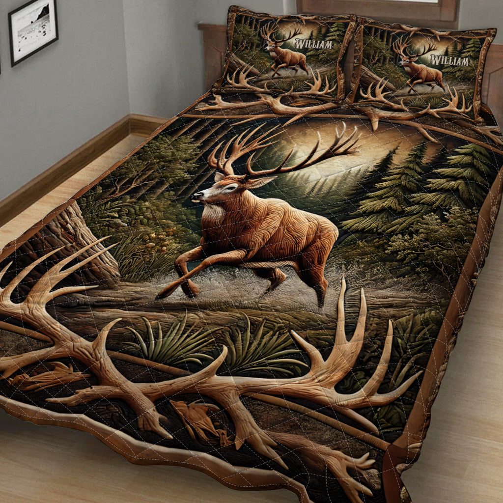 Love Hunting - Personalized Hunting Quilt Set