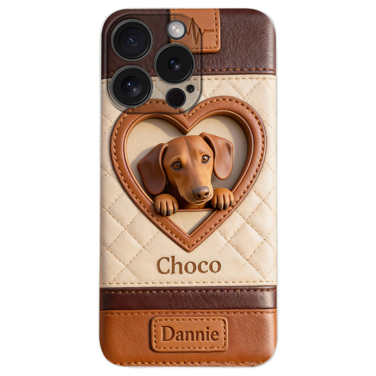 Étui de téléphone en cuir personnalisé à partir de n'importe quelle photo - Étui de téléphone en cuir pour chien personnalisé