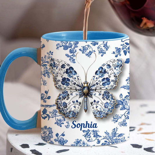 Mug personnalisé « J’adore les papillons »