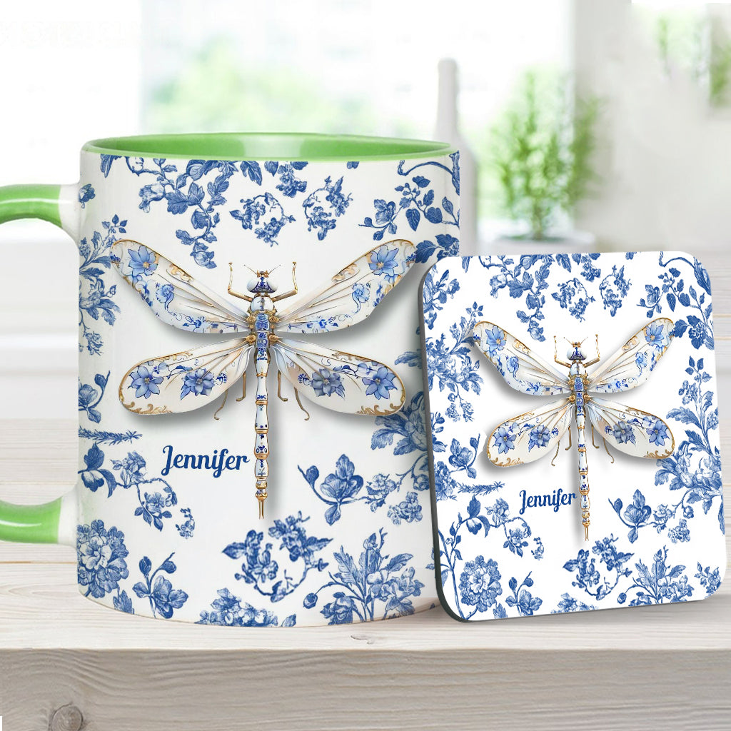Love Dragonflies - Personalized Gardening Accent Mug