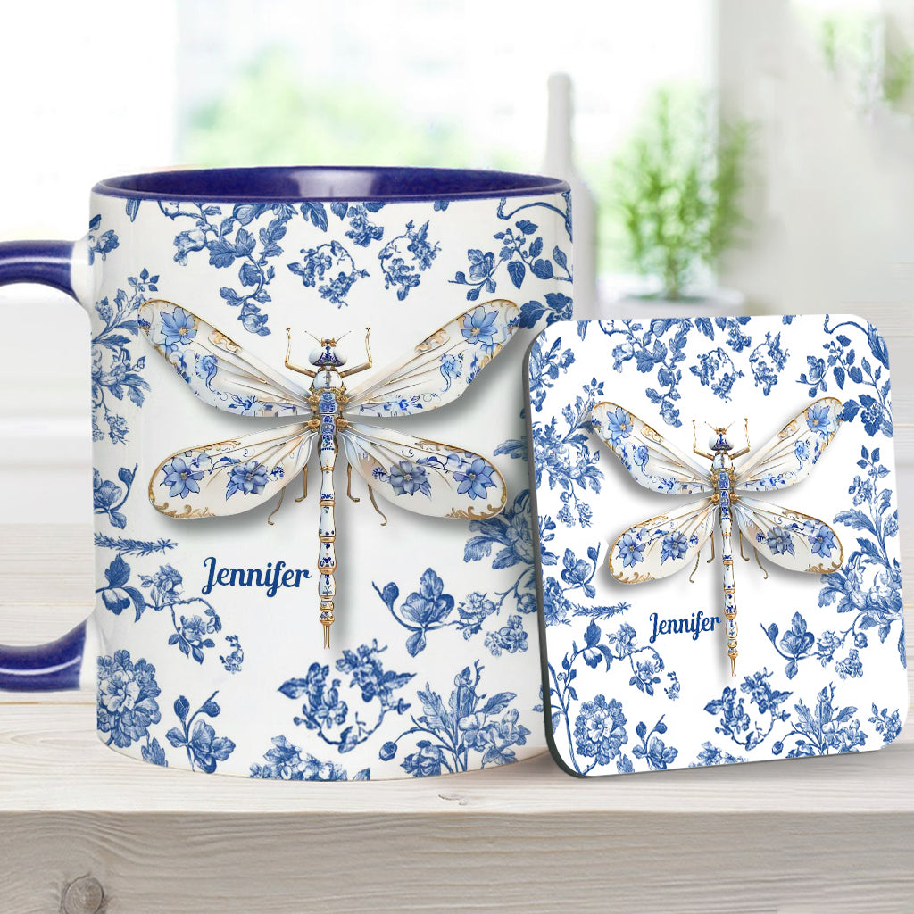 Love Dragonflies - Personalized Gardening Accent Mug