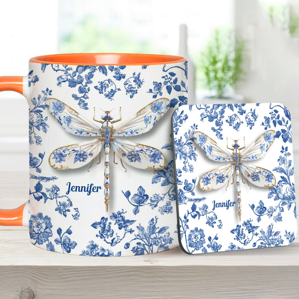 Love Dragonflies - Personalized Gardening Accent Mug