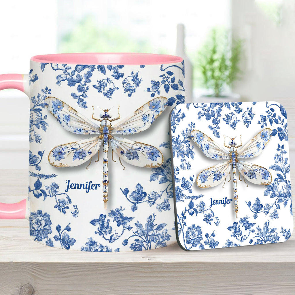 Love Dragonflies - Personalized Gardening Accent Mug