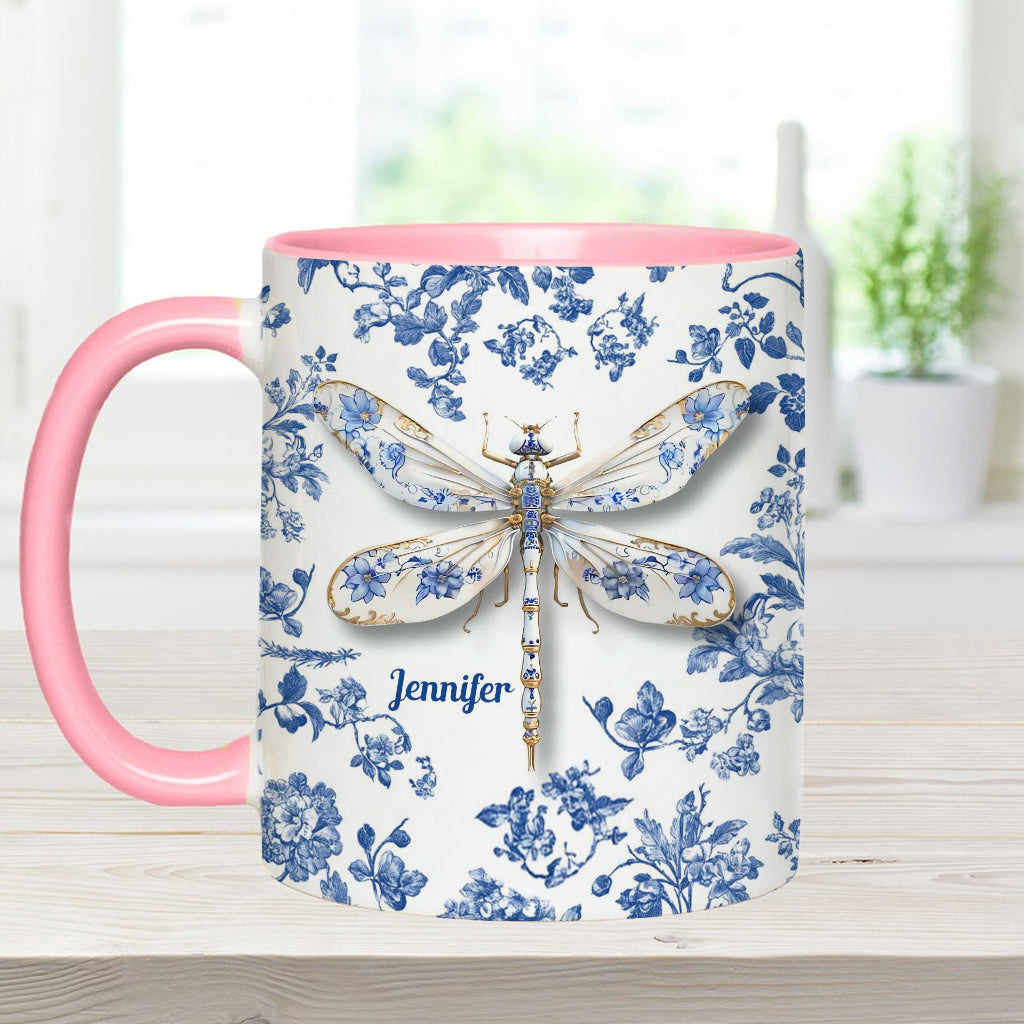 Love Dragonflies - Personalized Gardening Accent Mug