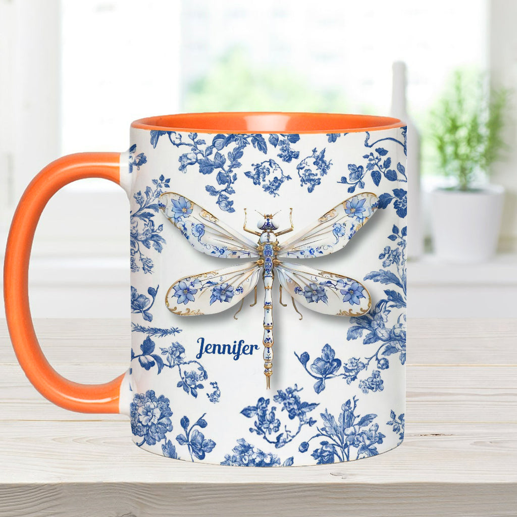 Love Dragonflies - Personalized Gardening Accent Mug