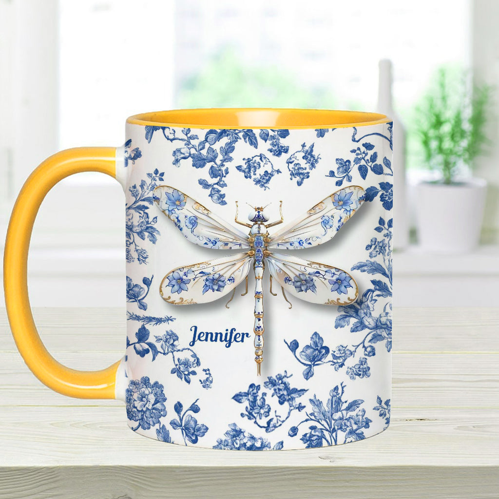 Love Dragonflies - Personalized Gardening Accent Mug
