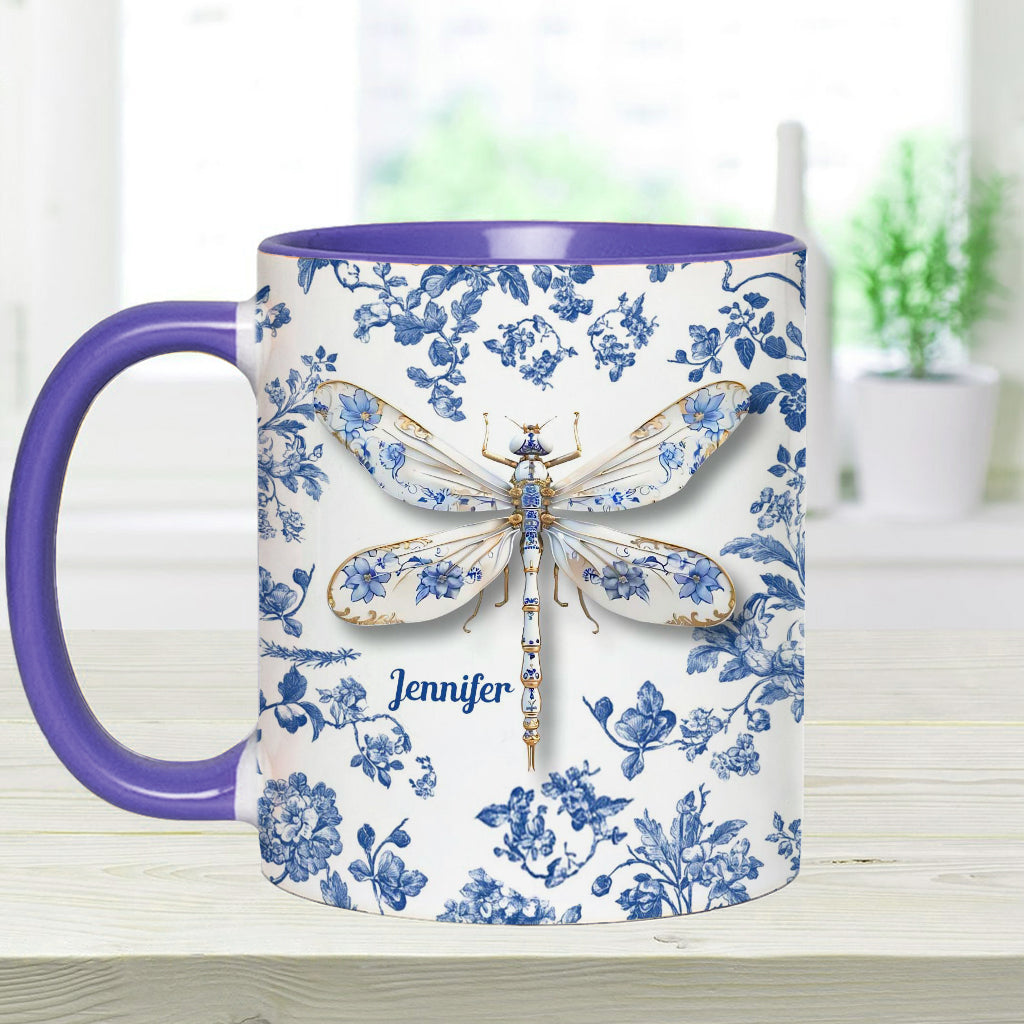 Love Dragonflies - Personalized Gardening Accent Mug
