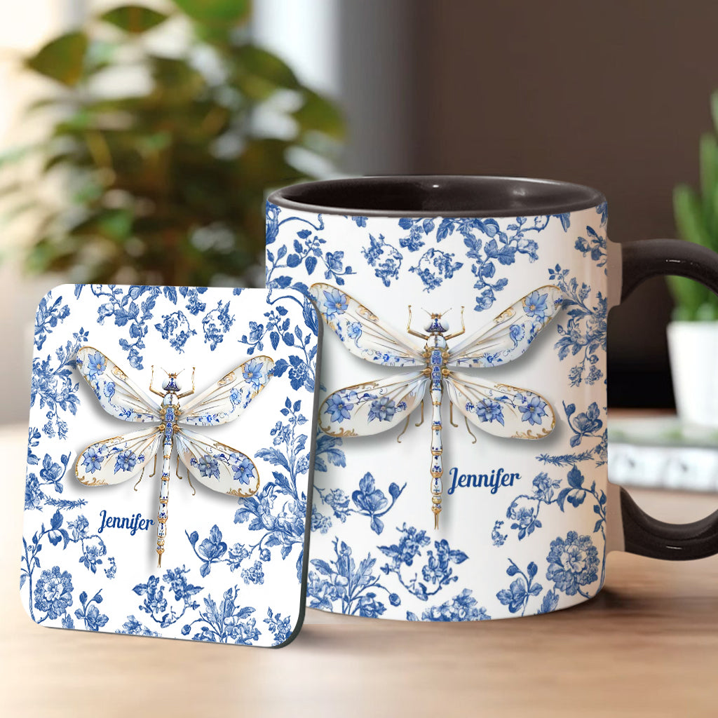 Love Dragonflies - Personalized Gardening Accent Mug