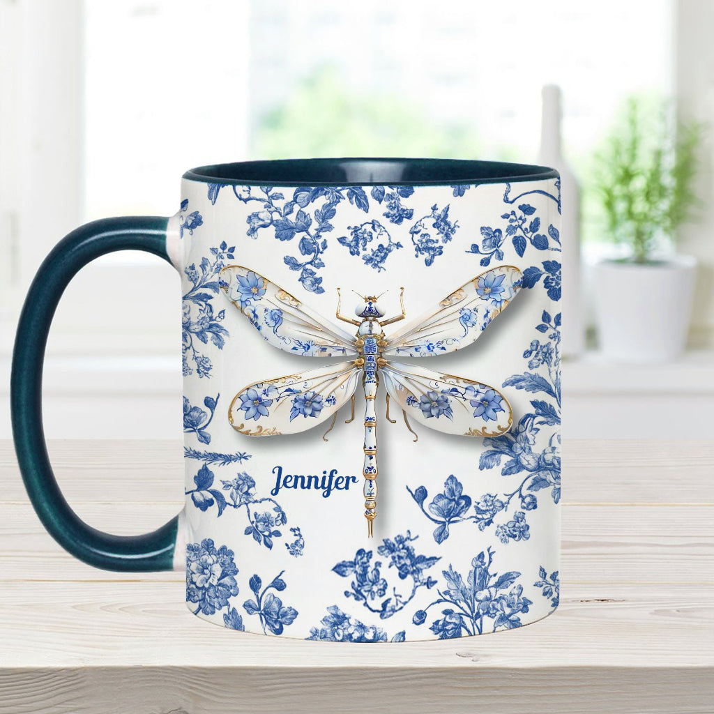 Love Dragonflies - Personalized Gardening Accent Mug
