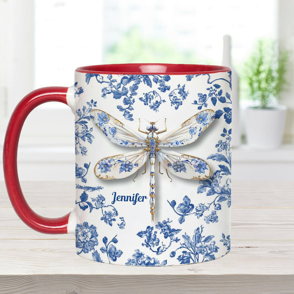 Love Dragonflies - Personalized Gardening Accent Mug