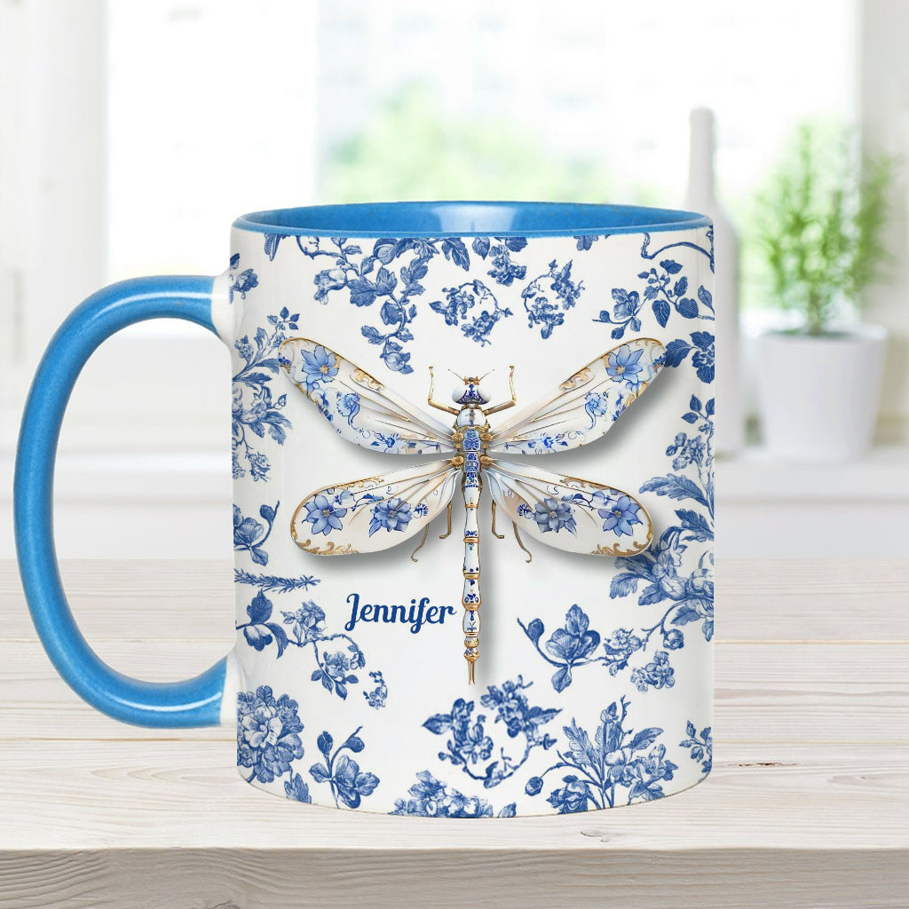 Love Dragonflies - Personalized Gardening Accent Mug