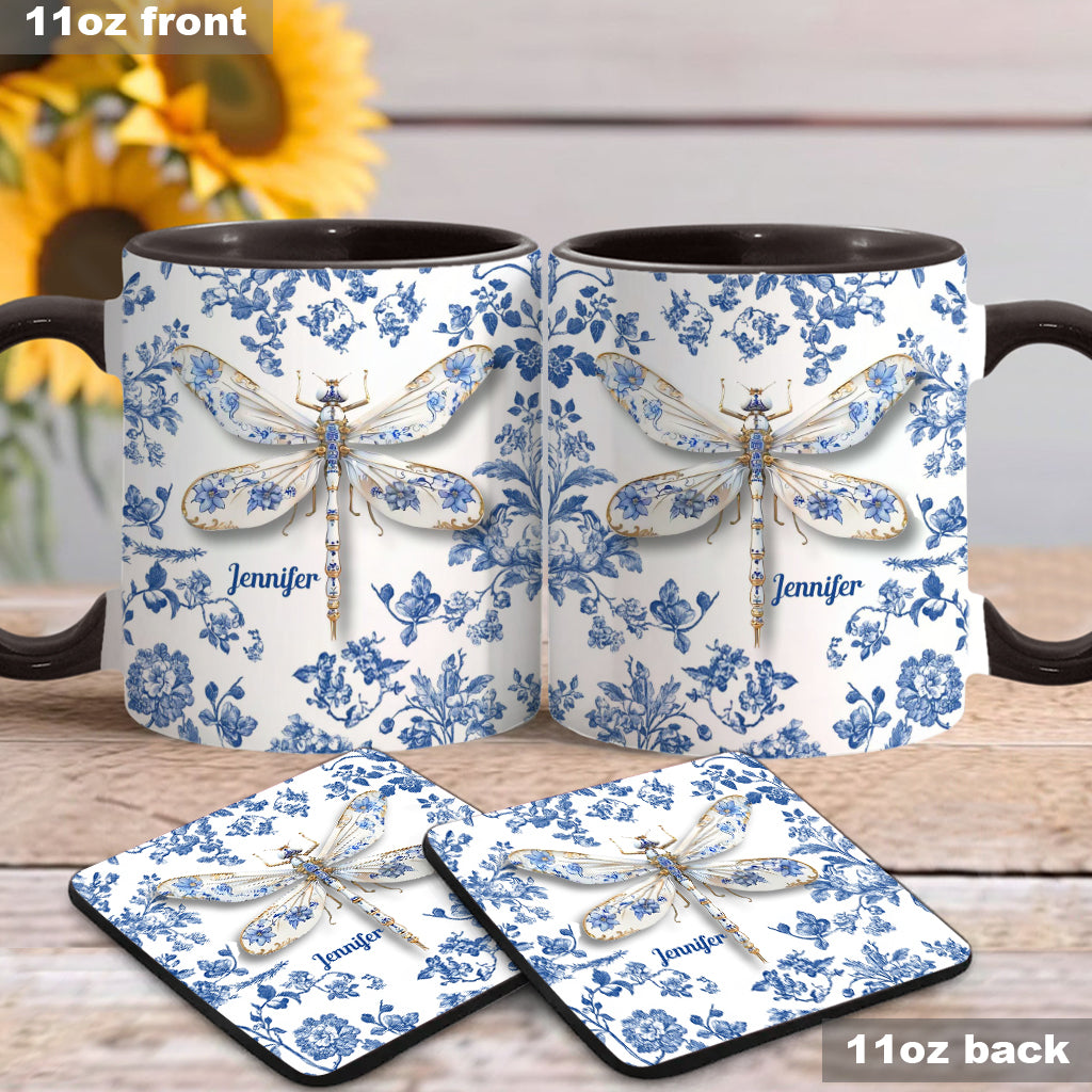 Love Dragonflies - Personalized Gardening Accent Mug