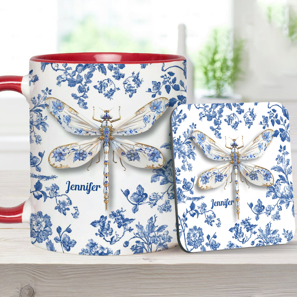 Love Dragonflies - Personalized Gardening Accent Mug