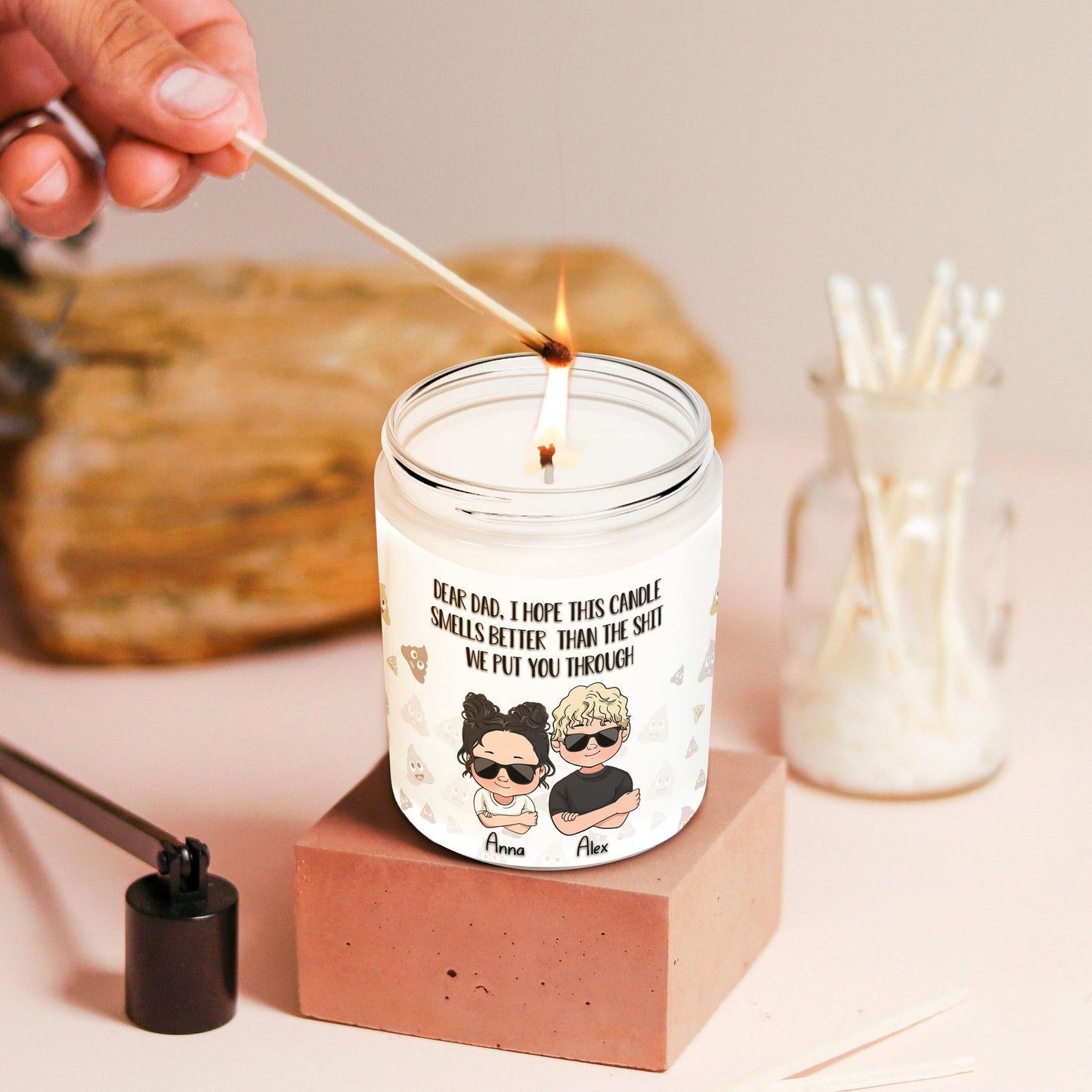 Chère maman, cher papa - Cadeau humoristique - Cadeau pour maman, grand-mère, grand-père, papa - Personnalisé 