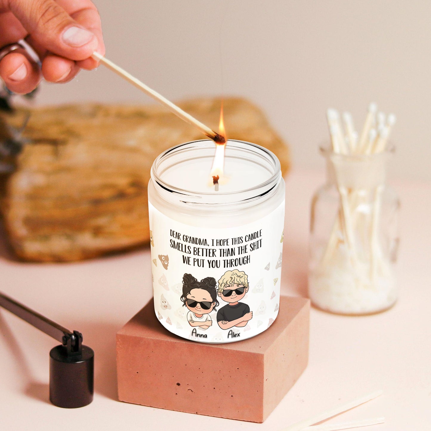 Chère maman, cher papa - Cadeau humoristique - Cadeau pour maman, grand-mère, grand-père, papa - Personnalisé 