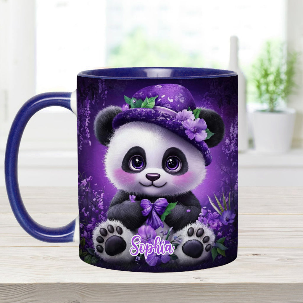 Mug personnalisé Panda mignon - Mug à motif panda pour les amoureux des pandas
