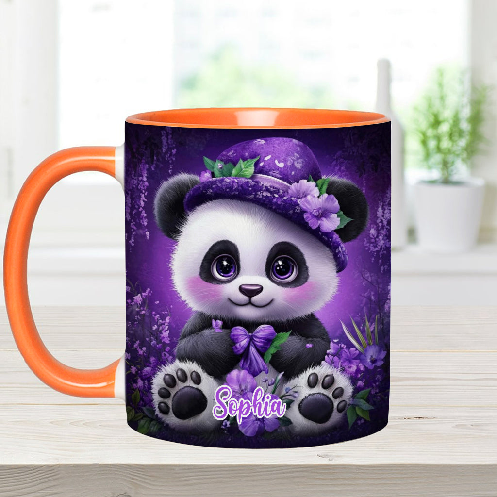 Mug personnalisé Panda mignon - Mug à motif panda pour les amoureux des pandas