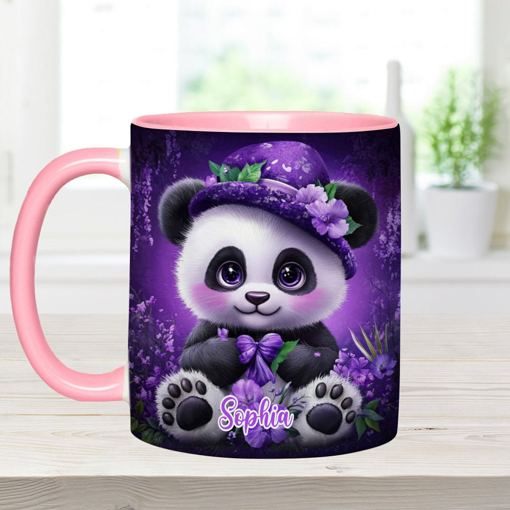 Mug personnalisé Panda mignon - Mug à motif panda pour les amoureux des pandas