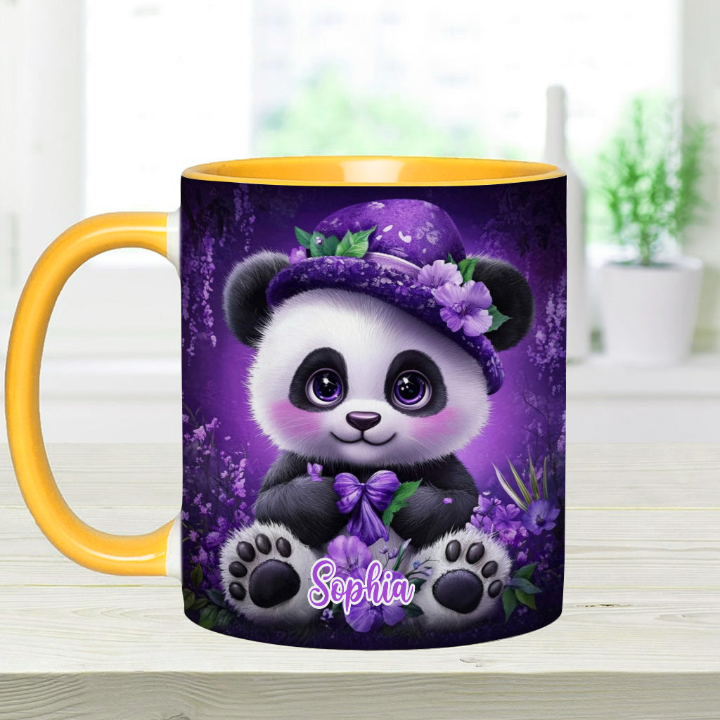 Mug personnalisé Panda mignon - Mug à motif panda pour les amoureux des pandas