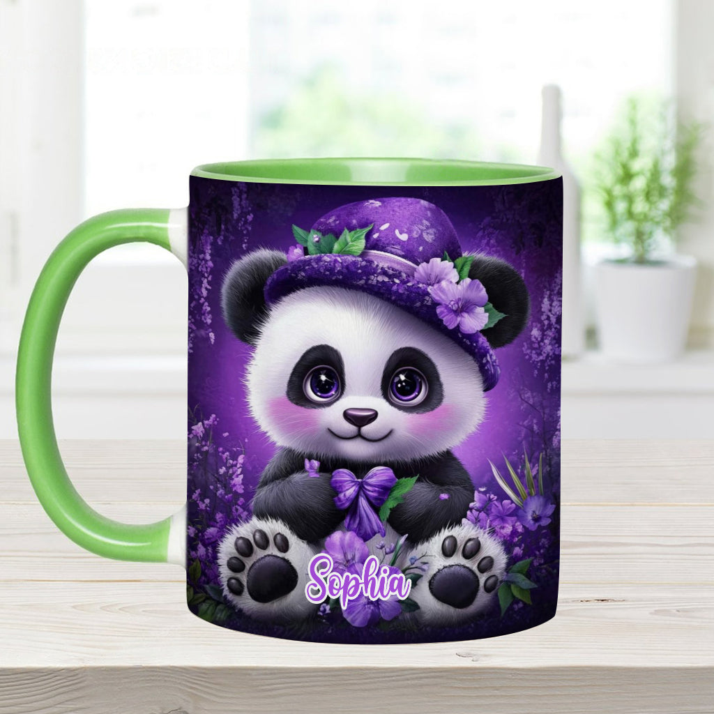 Mug personnalisé Panda mignon - Mug à motif panda pour les amoureux des pandas