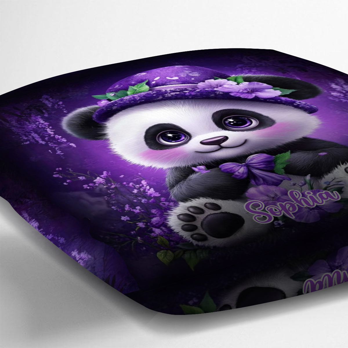Coussin décoratif Panda mignon - Personnalisé pour les amoureux des pandas