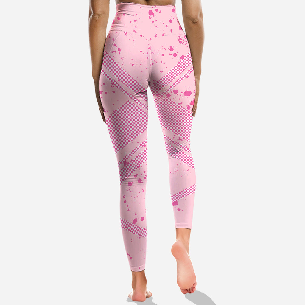 En octobre, nous portons du rose pour sensibiliser au cancer du sein : sweat à capuche et legging