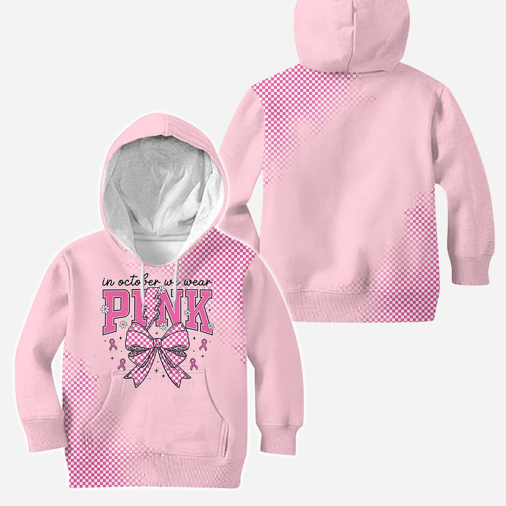 En octobre, nous portons du rose pour sensibiliser au cancer du sein : sweat à capuche et legging