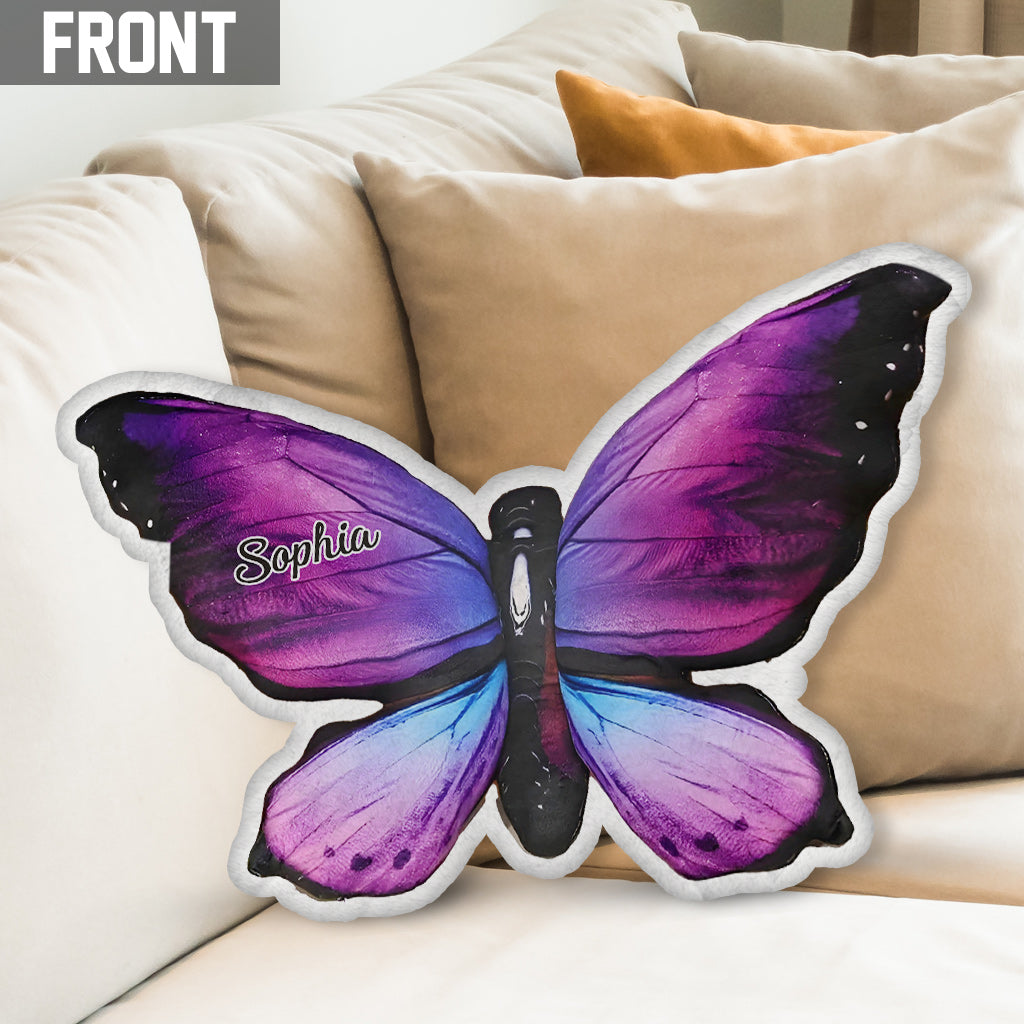 Magnifiques papillons - Coussin personnalisé en forme de papillon