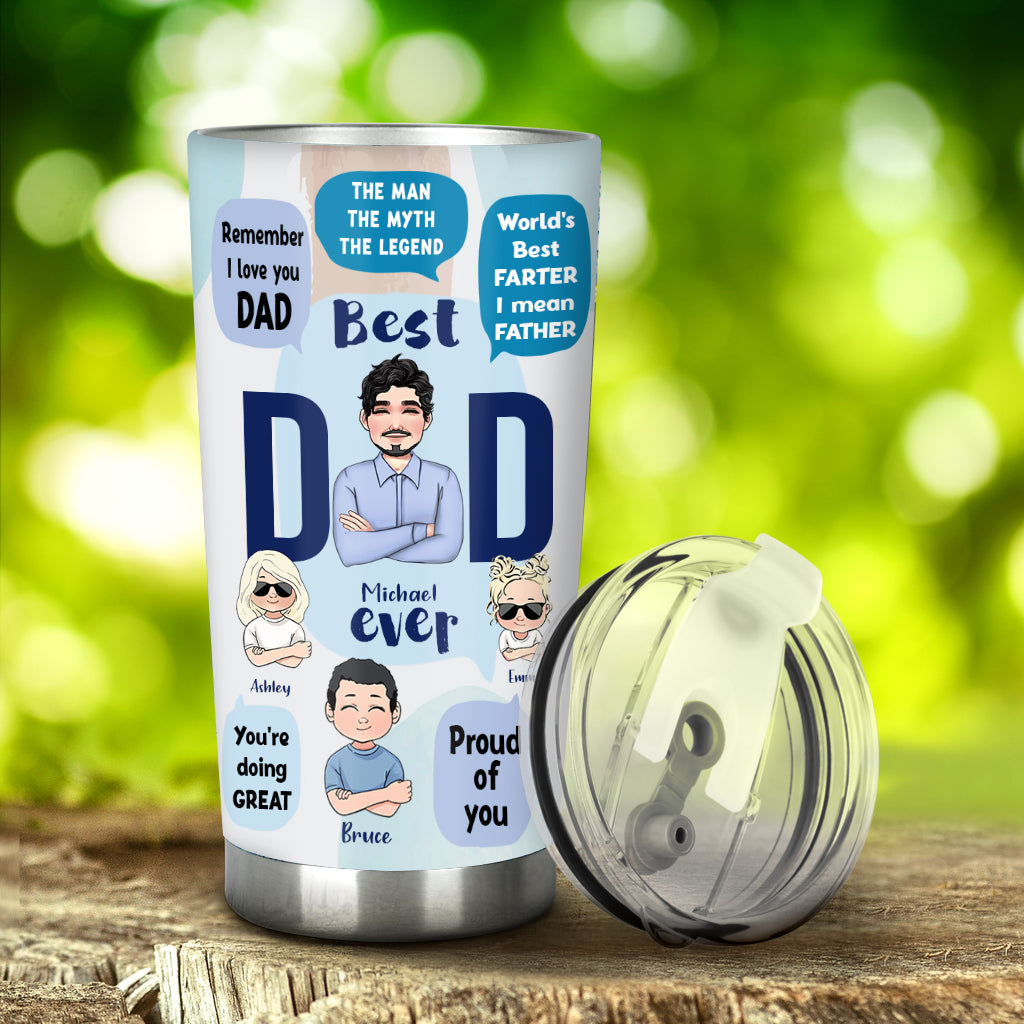 Ce papa appartient à - Gobelet personnalisé pour papa