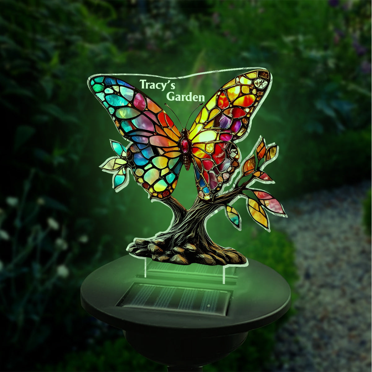 Stunning Butterfly Dragonfly Bee Hummingbird - Personalized Gardening Garden Solar Light