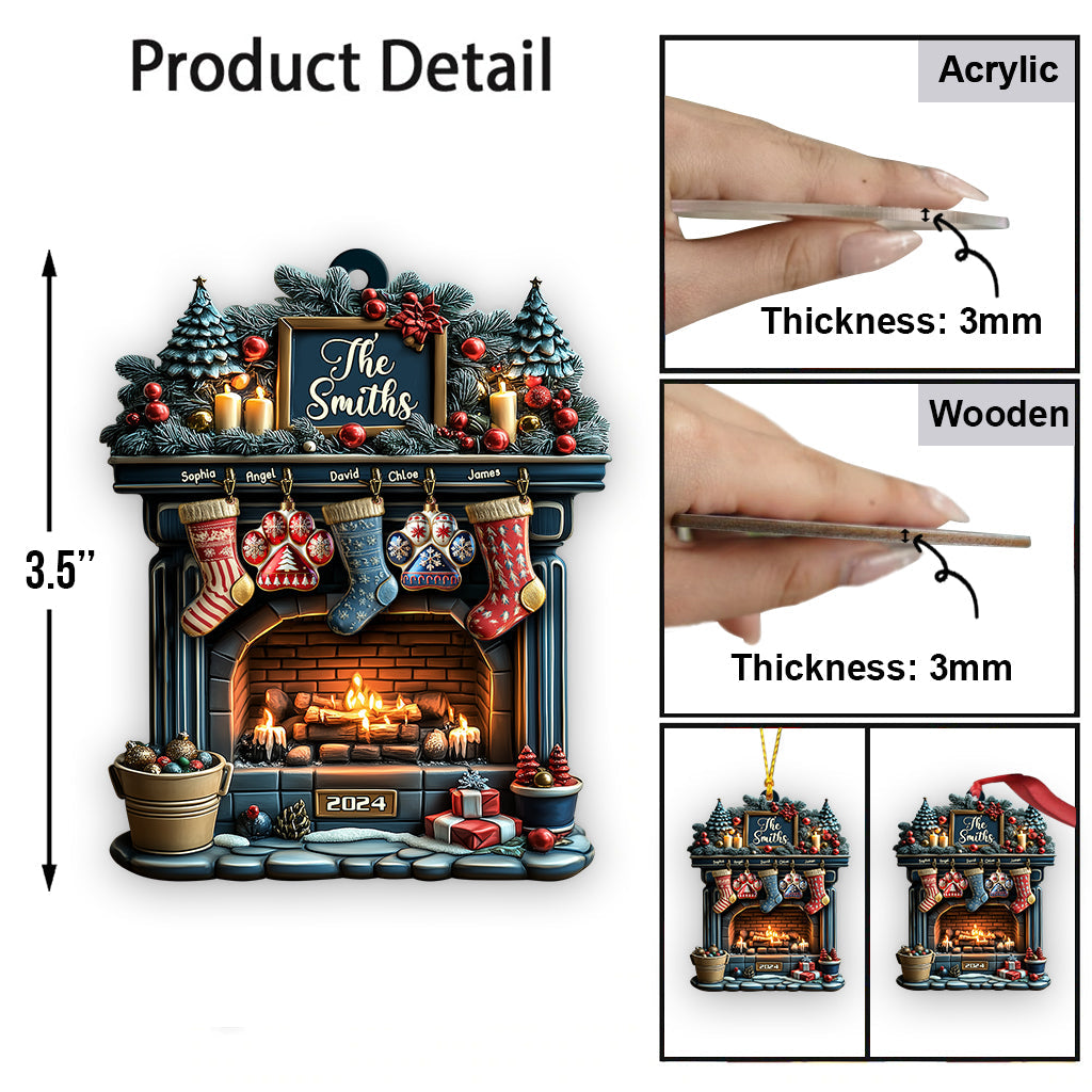 Merry Christmas 2024 - Personalized Family Ornament