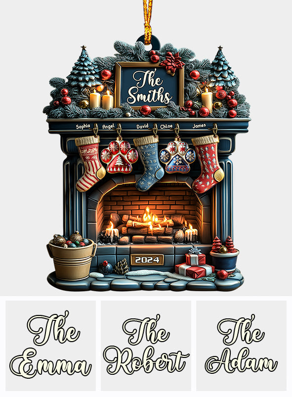 Merry Christmas 2024 - Personalized Family Ornament